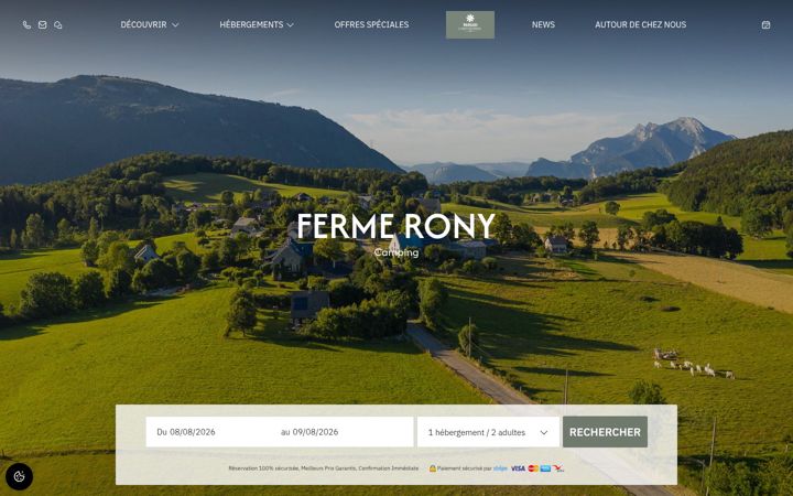Screenshot of fermerony.fr