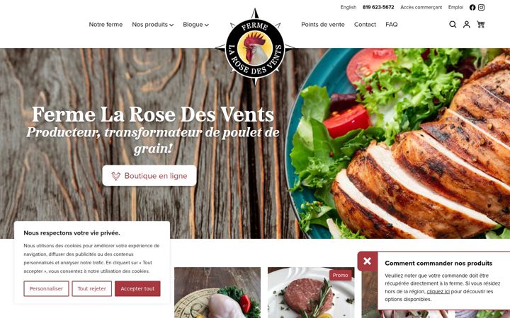 Screenshot of fermerosedesvents.com