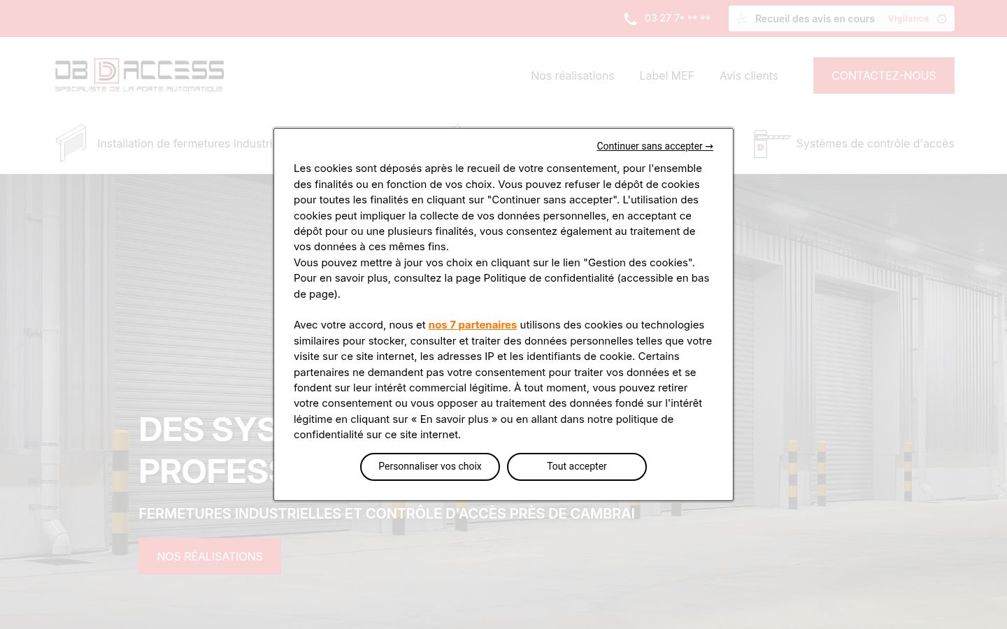 Screenshot tal-banner tal-kunsens muri qabel kwalunkwe interazzjoni