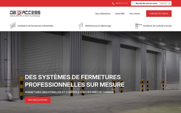 Screenshot of fermetures-db-access.fr