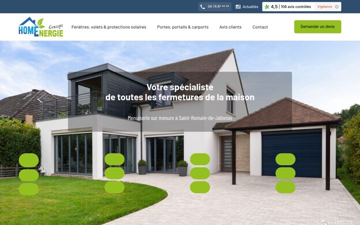 Screenshot of fermetures-homeenergieconcept.fr