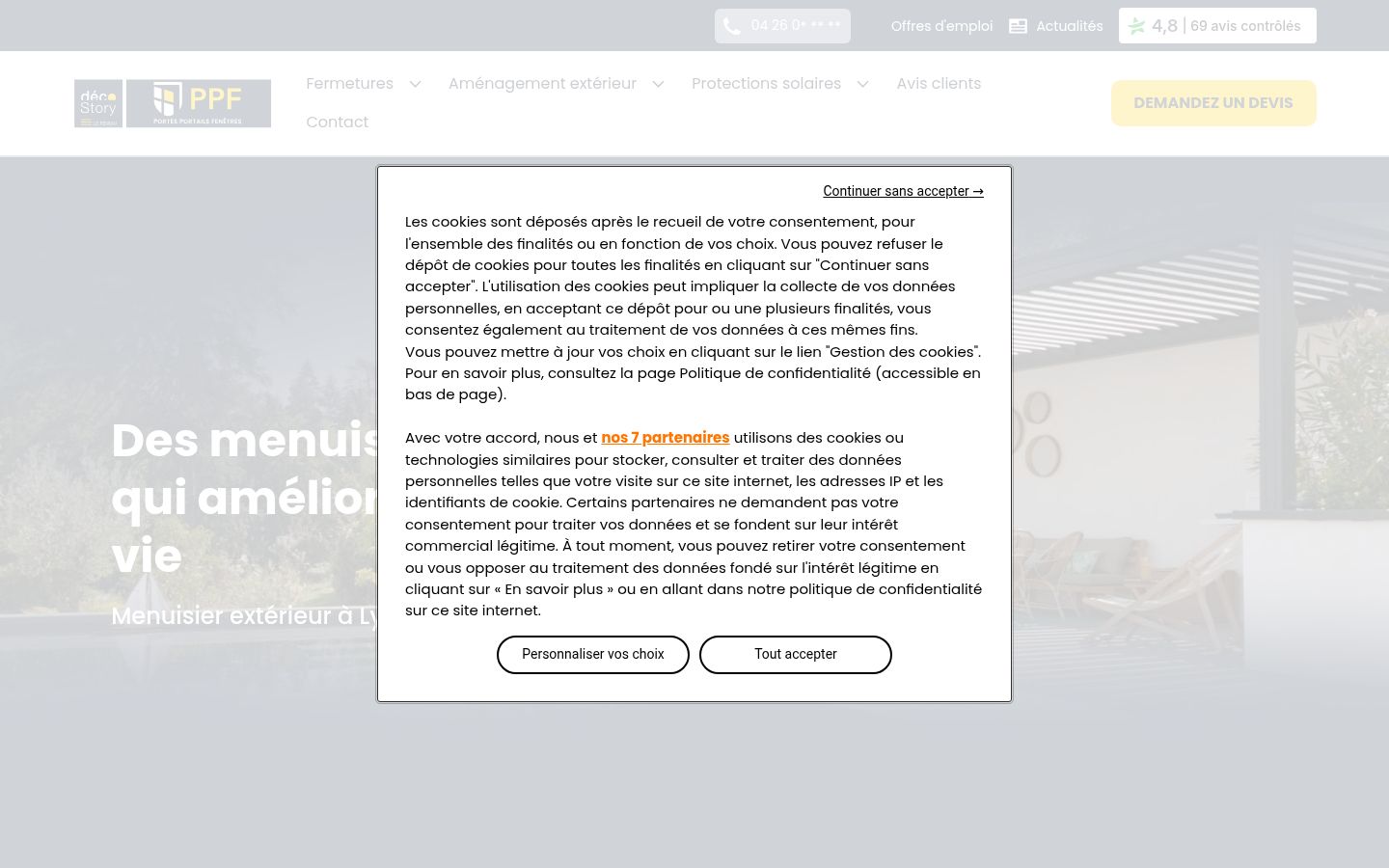 Sutikimo reklamjuostės, rodytos prieš bet kokią sąveiką, ekrano kopija