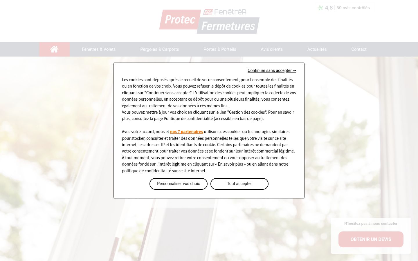 Sutikimo reklamjuostės, rodytos prieš bet kokią sąveiką, ekrano kopija