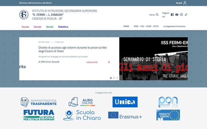 Screenshot ta' fermieinaudi.edu.it