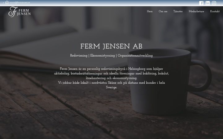 Screenshot of fermjensen.se