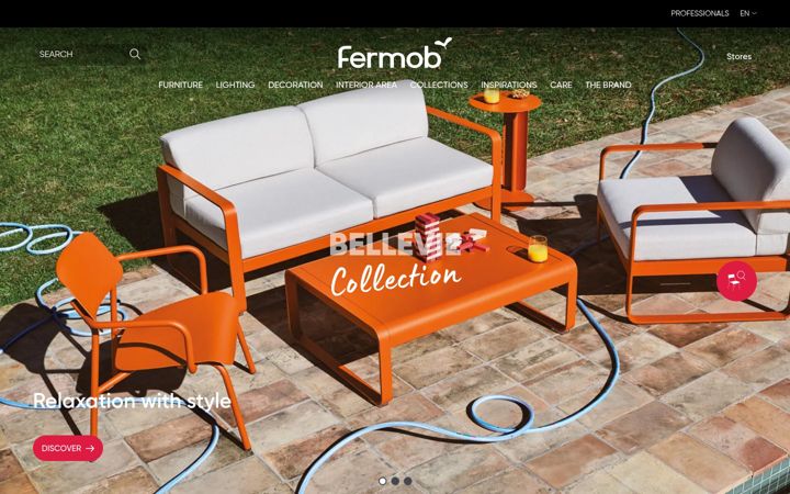 Screenshot of fermob.com