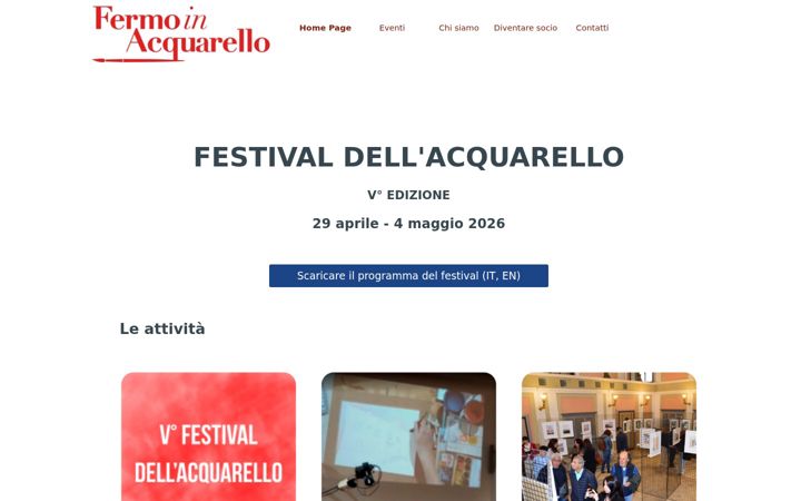 Screenshot of fermoinacquarello.com
