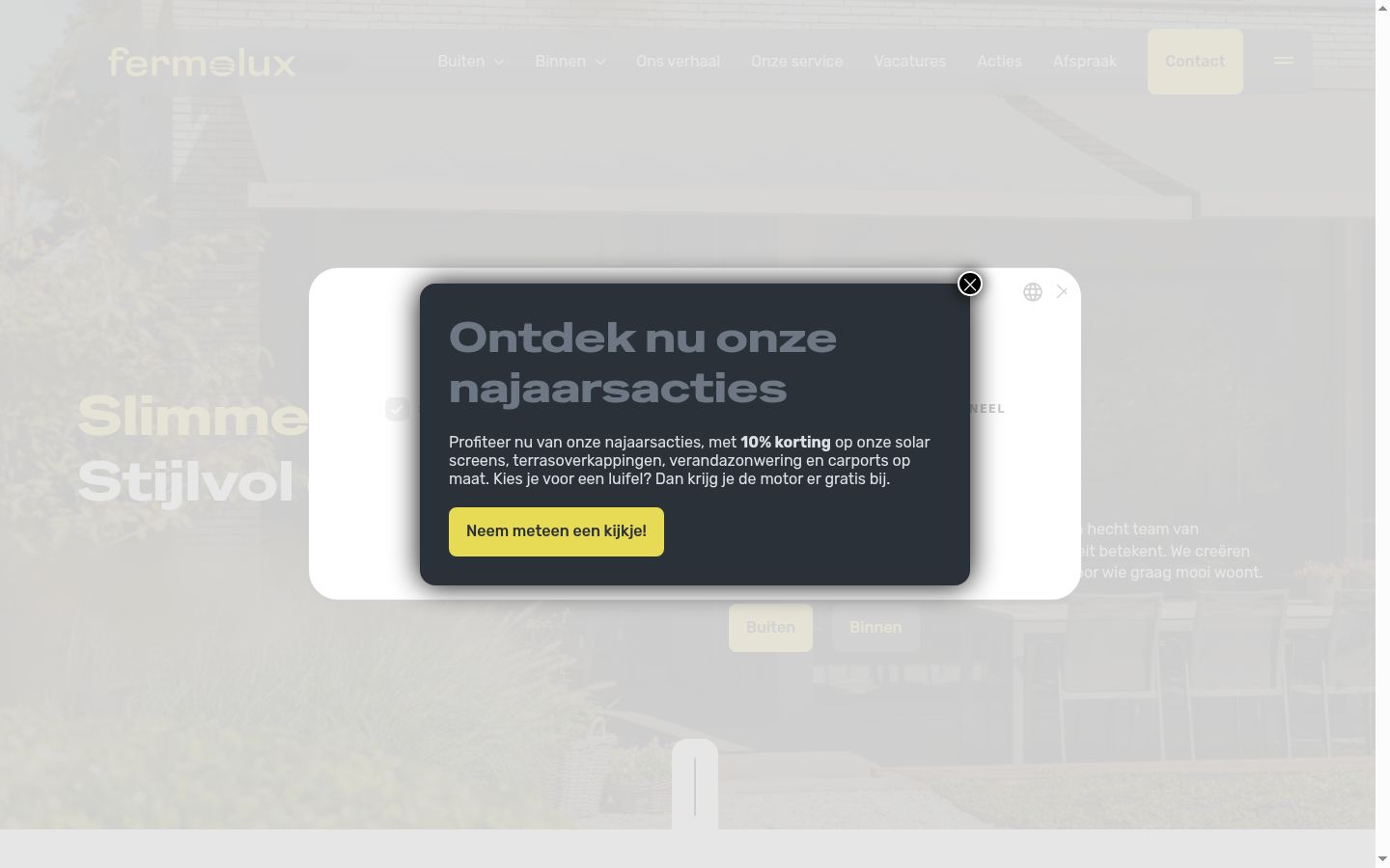 Snimka zaslona bannera za privolu prikazanog prije bilo kakve interakcije