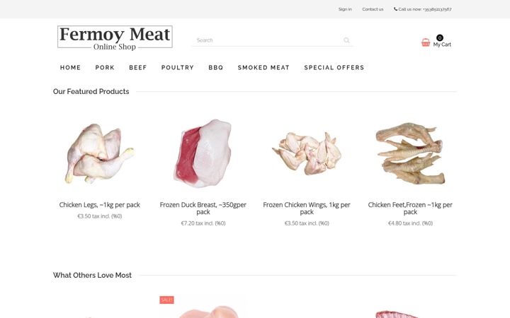 Screenshot of fermoymeat.ie