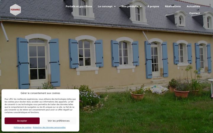 Screenshot of fermro-volets.ch
