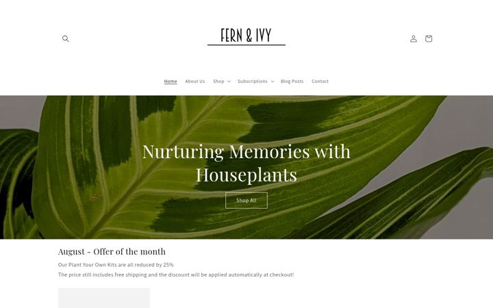 Screenshot of fern-ivy.co.uk