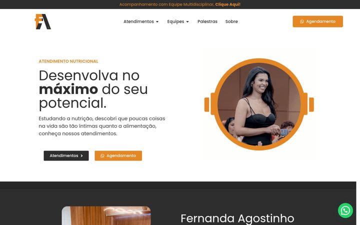 Snímek obrazovky fernandaagostinho.com.br