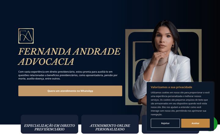 Snímek obrazovky fernandaandrade.adv.br