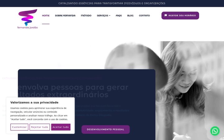 Screenshot of fernandajordao.com.br