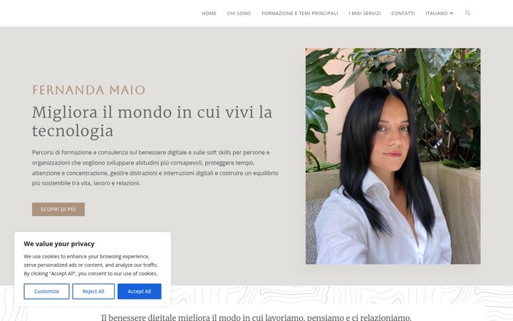 Screenshot of fernandamaio.com