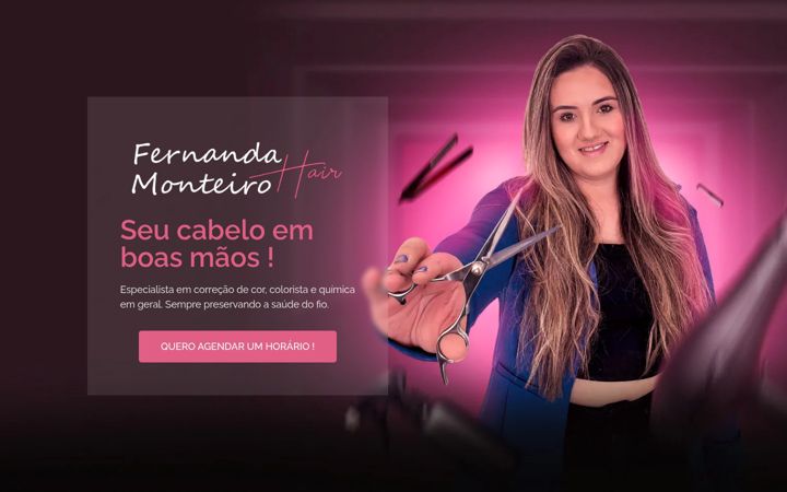 Ekrano kopija fernandamonteirohair.com.br