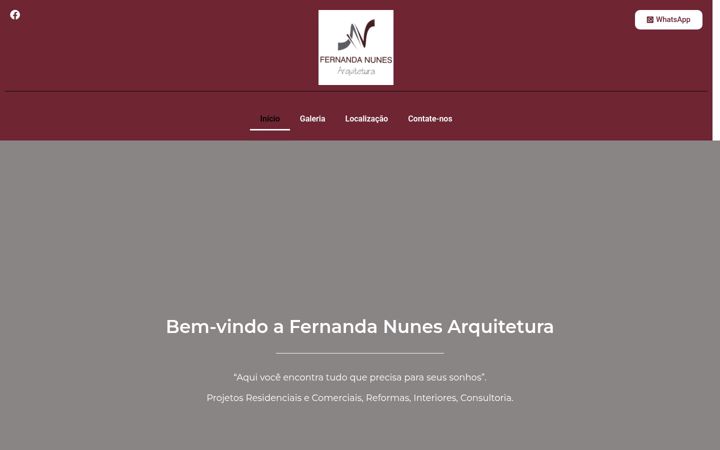 Ekrano kopija fernandanunesarquitetura.com.br