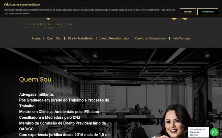 Ekrano kopija fernandapaolla.com.br