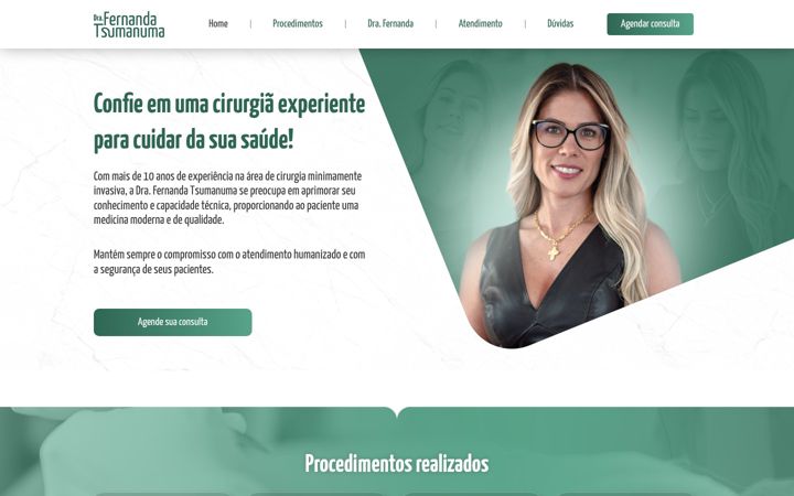 Screenshot of fernandatsumanuma.com.br
