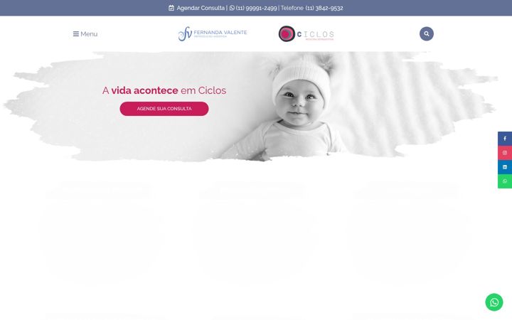 Screenshot of fernandavalente.com.br