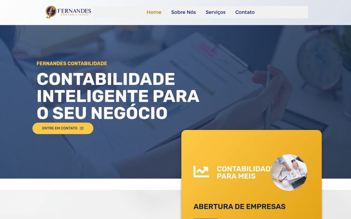 Screenshot of fernandescontabilidade-to.com.br