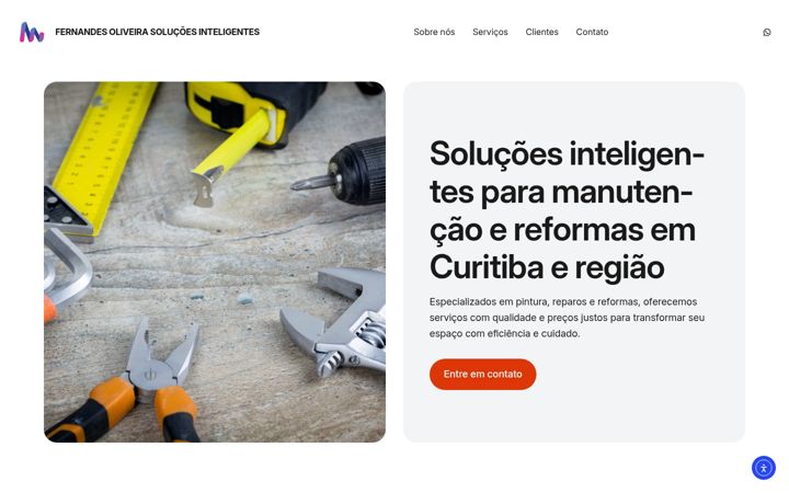 Ekrano kopija fernandesoliveirareformas.com.br