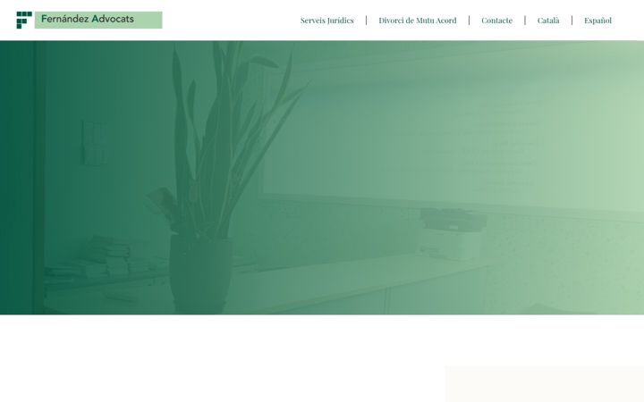 Screenshot of fernandezadvocats.com