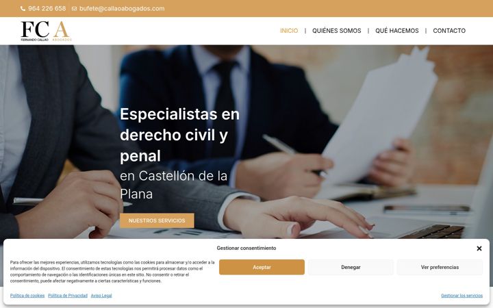 Screenshot of fernandocallaoabogados.es