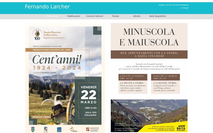 Screenshot of fernandolarcher.it