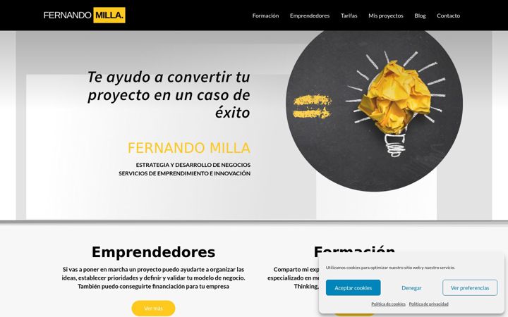 Screenshot of fernandomilla.es