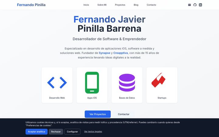 Screenshot of fernandopinilla.com