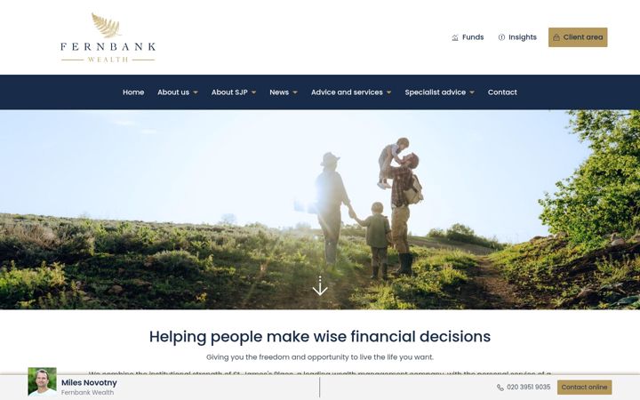 Screenshot ta' fernbankwealth.co.uk