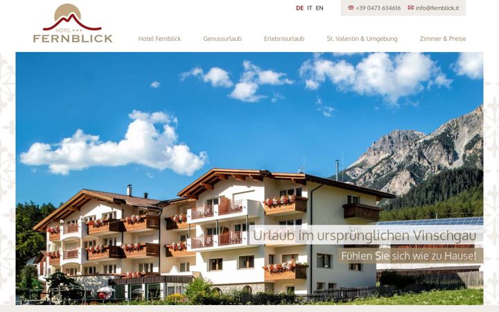 Screenshot of fernblick.it