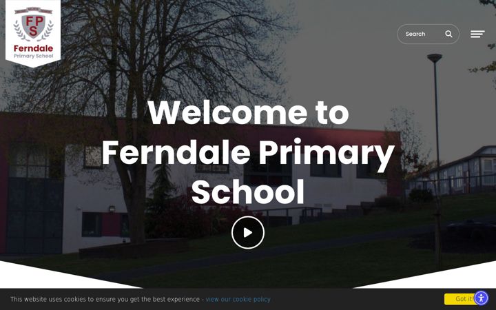 Screenshot ta' ferndaleprimary.co.uk