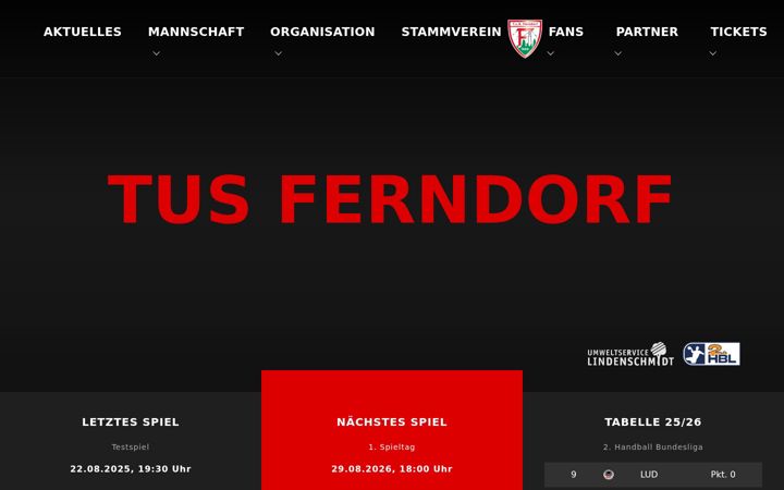 Captura de pantalla de ferndorf-handball.de