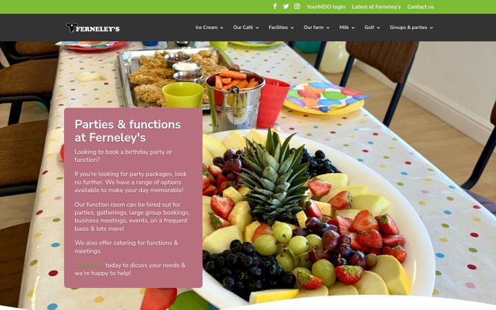 Screenshot di ferneleysicecream.co.uk