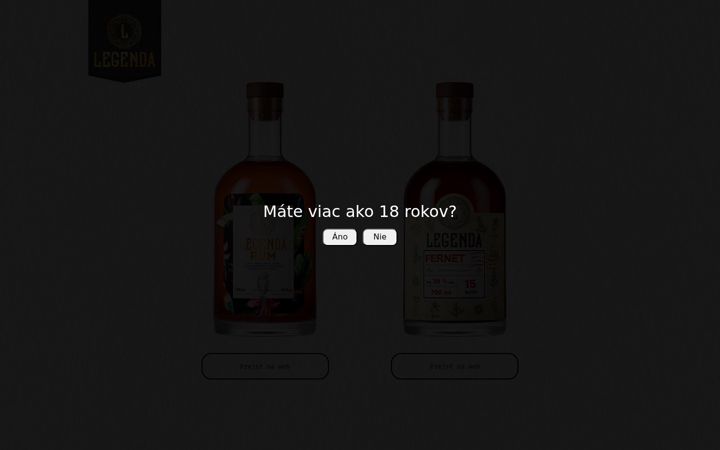Screenshot of fernetlegenda.sk