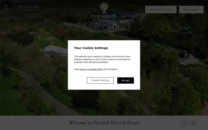 Screenshot of fernhillhousehotel.com