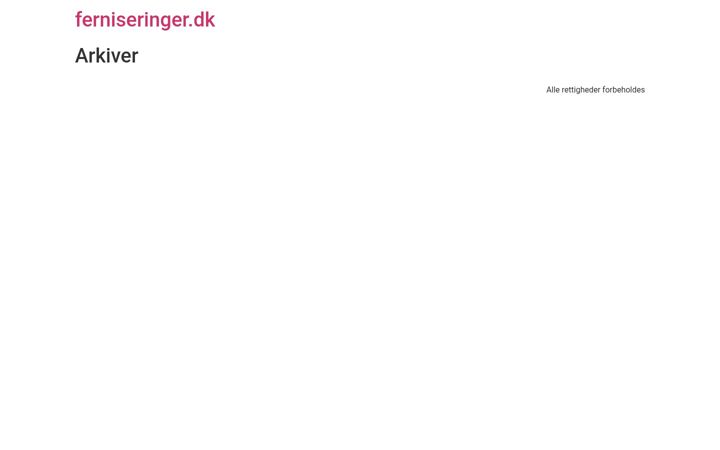 Screenshot of ferniseringer.dk