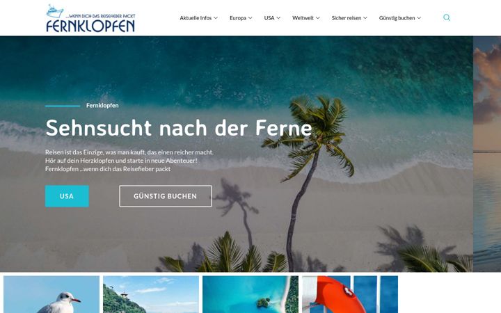 Screenshot of fernklopfen.de