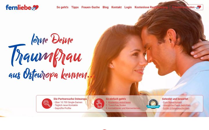 Screenshot of fernliebe.eu
