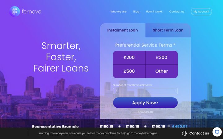 Screenshot of fernovo.co.uk