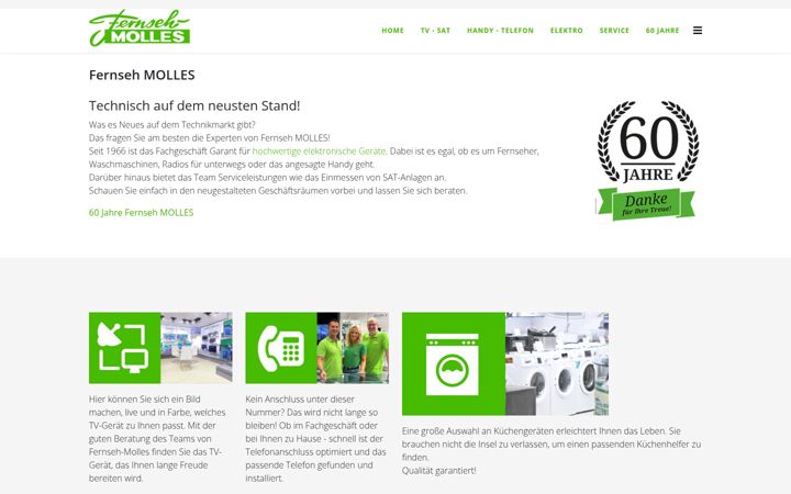 Screenshot of fernseh-molles.de