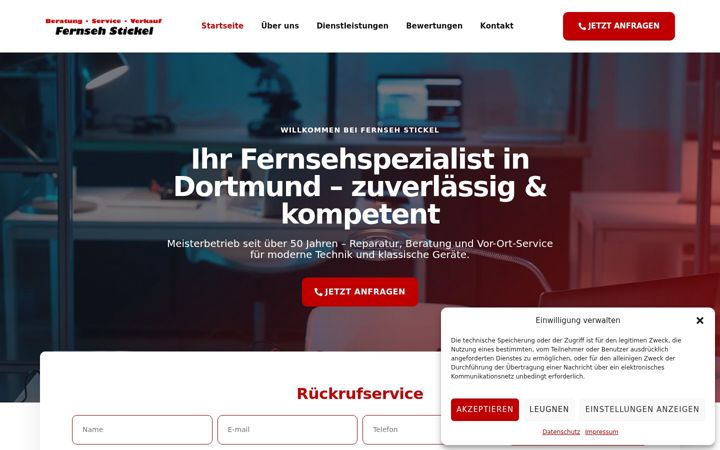 Ekrānuzņēmums no fernseh-stickel.de