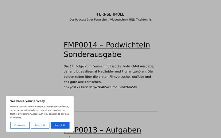 Screenshot of fernsehmuell.de