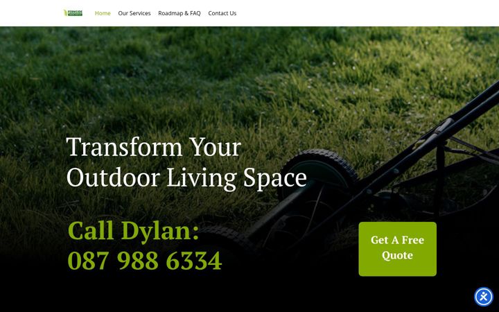 Screenshot of fernsidegardenservices.ie