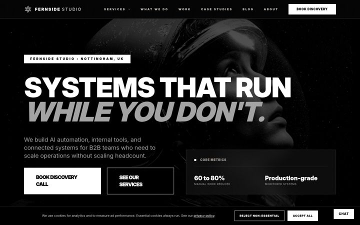 Screenshot of fernsidestudio.com