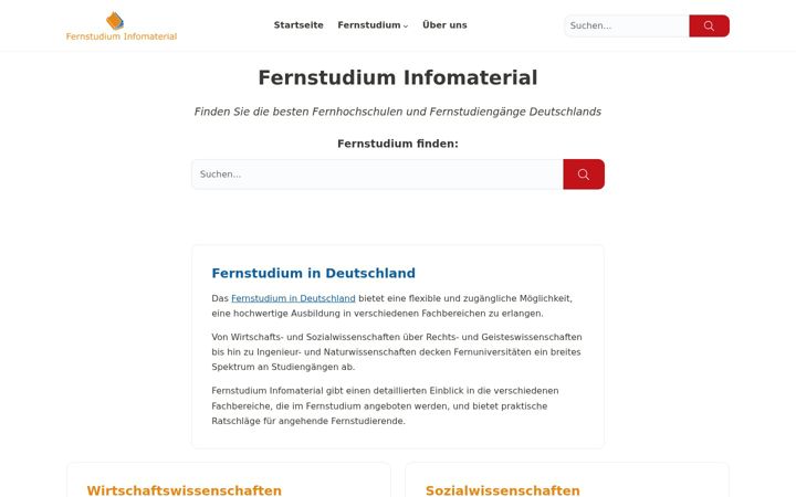 Screenshot of fernstudium-infomaterial.de