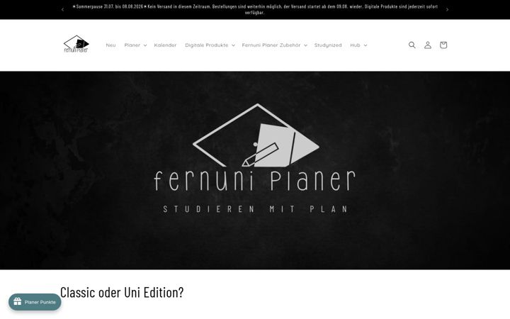 Screenshot ta' fernuniplaner.de