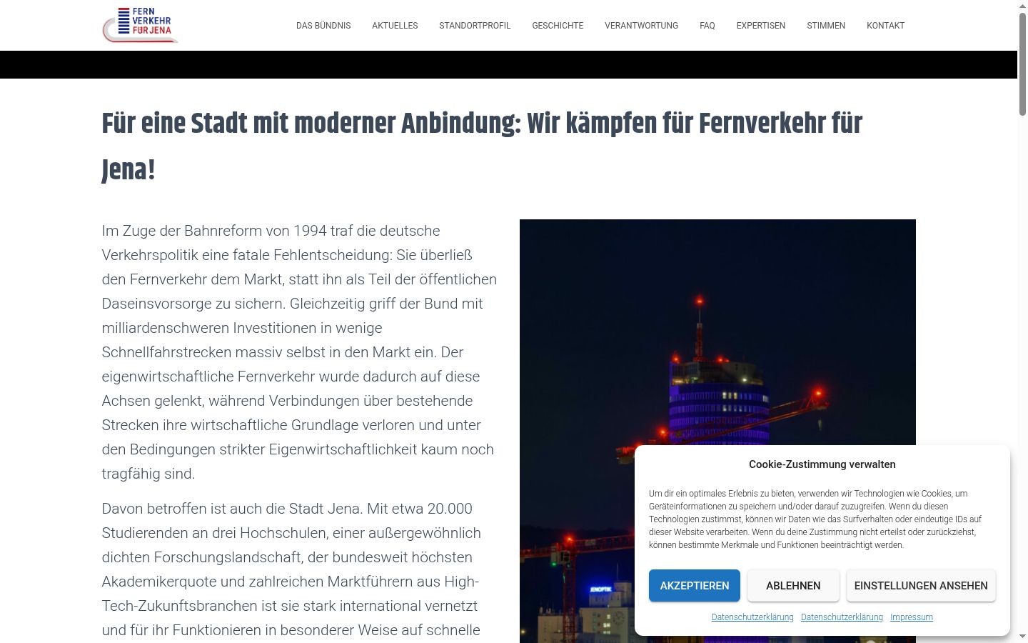 Screenshot van de toestemmingsbanner zoals getoond vóór enige interactie